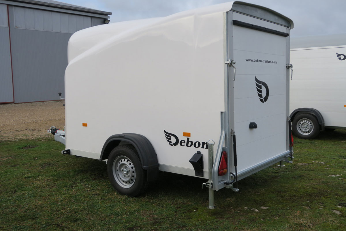 Remorque DEBON BAGAGERE CARGO BLANC - Camion chevaux Laissac